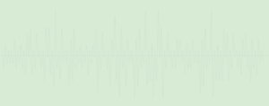 Background image of sound waves on a light green background